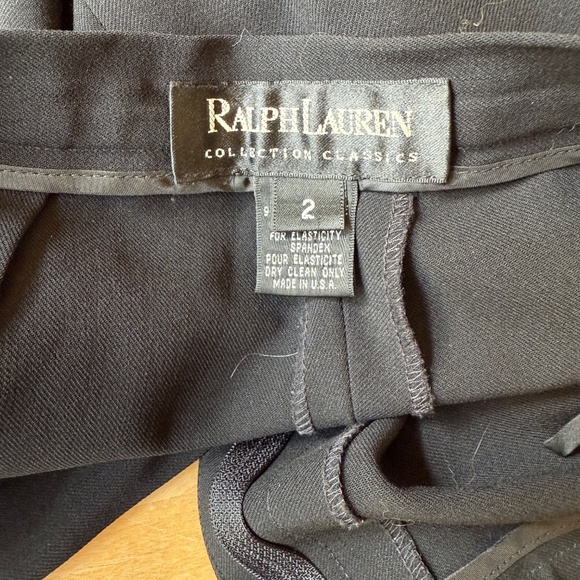 RALPH LAUREN BLACK LABEL WOOL BLD CAREER PANTS STRAIGHT LEG CLASSIC DESIGNER 2 - Picture 9 of 10